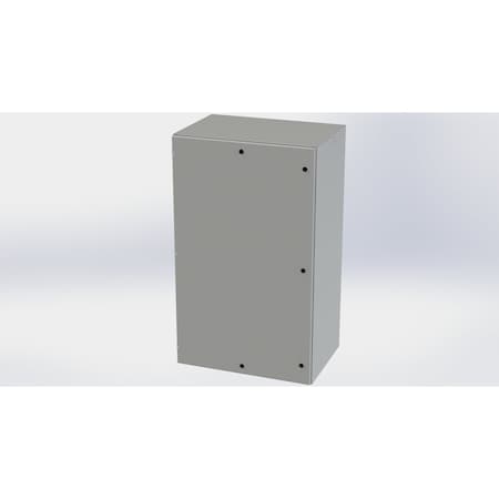 Saginaw Control & Engineering 1/4 Turn Latch Electrical Enclosures, 60 in H, 24 in D, 36 in W, NEMA 3R, 4, 12, 13, Carbon Steel SCE-60EL3624LP
